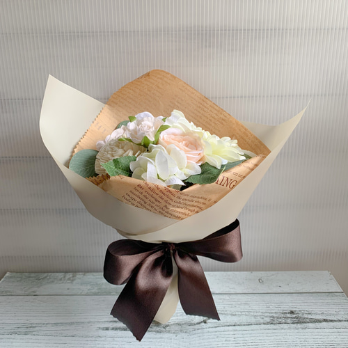 カラーを選べる》おまかせミニブーケ/Lサイズ/アーティフィシャル