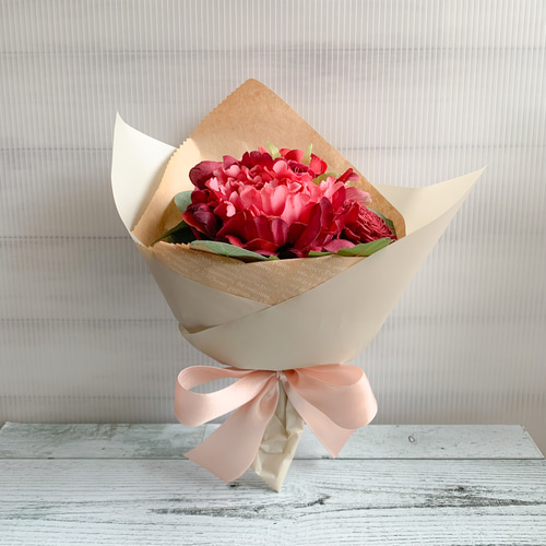 カラーを選べる》おまかせミニブーケ/Lサイズ/アーティフィシャル