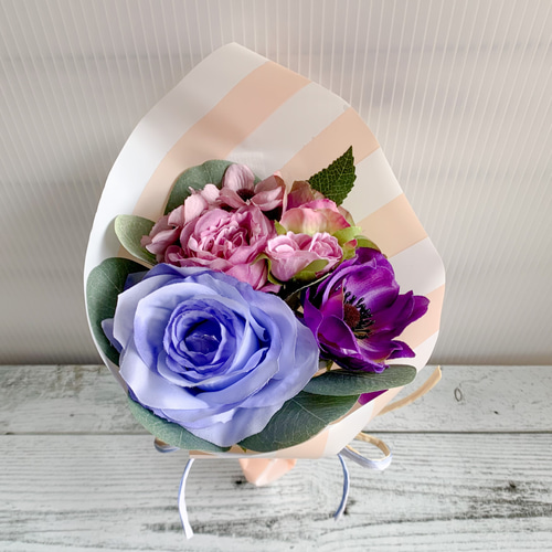 カラーを選べる》 おまかせミニブーケ Mサイズ アーティフィシャル