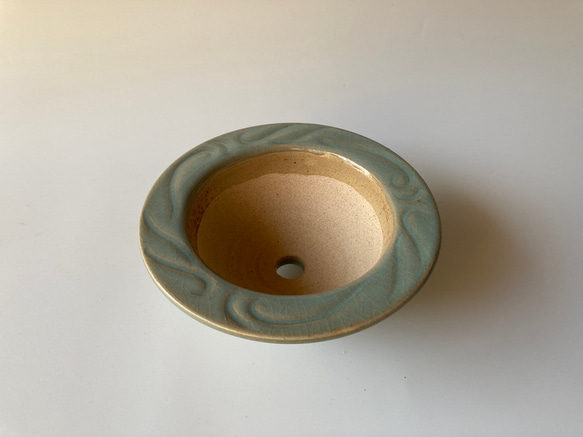 陶製植木鉢「碧」 3枚目の画像