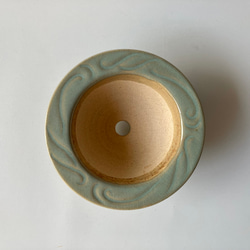 陶製植木鉢「碧」 4枚目の画像