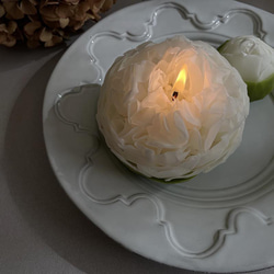 花蠟燭“peony-深山雪中-”【定做】 第4張的照片