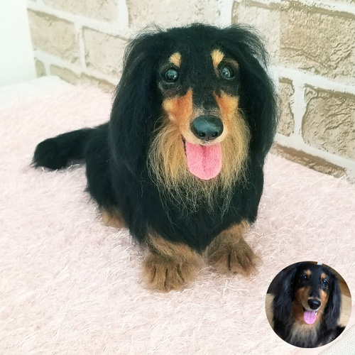 愛犬オーダーメイド 全身タイプ 羊毛フェルト サイズ25㎝ メモリアル