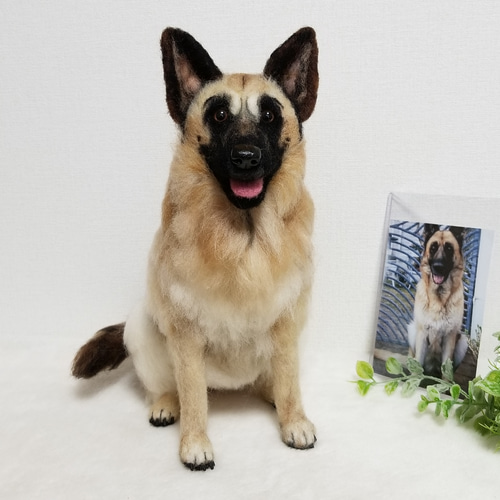 愛犬オーダーメイド 全身タイプ 羊毛フェルト サイズ25㎝ メモリアル