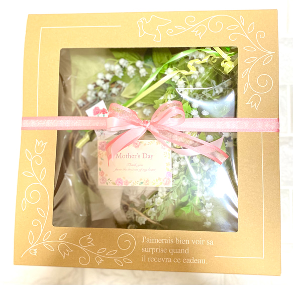 再販　すずらんのリース　結婚祝い　プレゼント　誕生日　ウェディング　プレゼント　アーティフィシャルフラワー　　 7枚目の画像