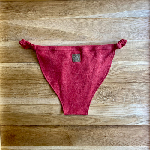 茜】草木染めふんどしぱんつ ヘンプ＆オーガニックコットン ユニ  