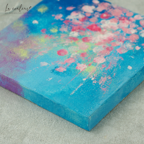 受注制作】【原画】桜2025 抽象画 桜 舞う 227×158mm（SMサイズ