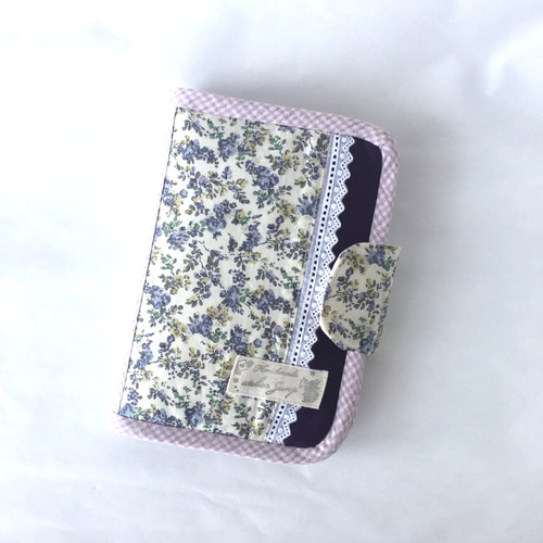 ファスナー付き☆薬剤師が作る、大きめお薬手帳ケース☆リバティ☆母子