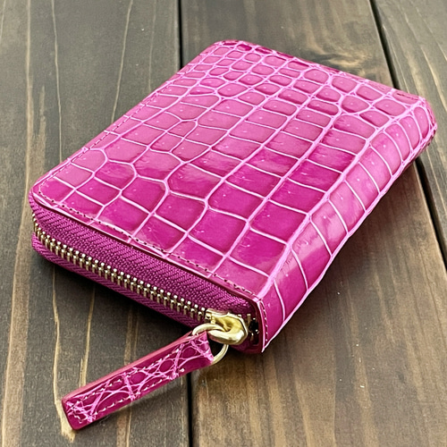 パープル（ピンク）クロコダイル　ワニ革　長財布 楽天市場】【 希少品 】 クロコダイル 長財布 ピンク ＜ 革製品