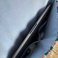 英國製作 深藍紅茶花躲貓貓 筆電套 PC case switch iPad 平板電腦保護套 第5張的照片