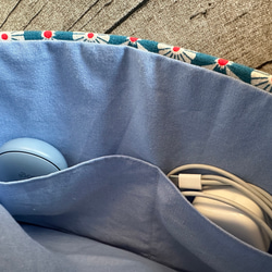 英國製作 深藍紅茶花躲貓貓 筆電套 PC case switch iPad 平板電腦保護套 第4張的照片