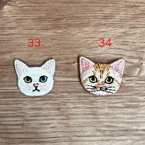 猫さん刺繍と泉州タオル_コバルトブルー ハンカチ・手ぬぐい Reona