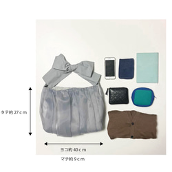 【受注生産】《3way》ribbon tote bag （sakura pink） 13枚目の画像
