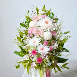 プリザーブド仏花　和みピンクLサイズ 4枚目の画像