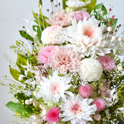 プリザーブド仏花　和みピンクLサイズ 3枚目の画像