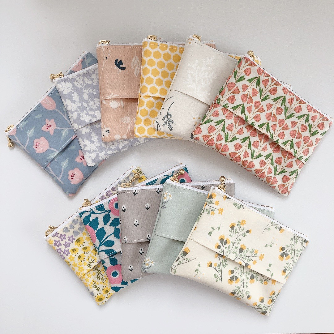 ミニポケットティッシュケース　ポケットティッシュ入れ子供　ハンドメイド　み51 再販36】ポケットティッシュケース付き ミニポーチ その2