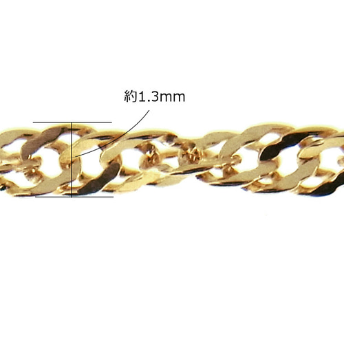 k18ネックレス スクリューチェーンネックレス 1.3㎜幅 18金 18k 気分が