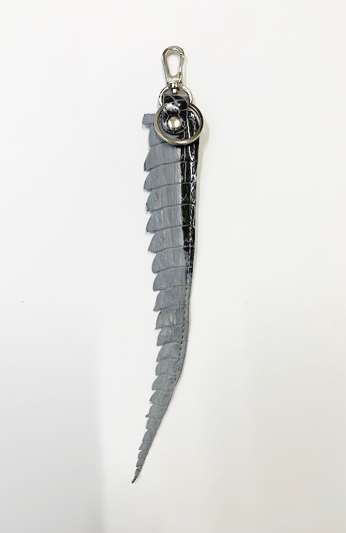 日本製 クロコダイル テイル　キーホルダー　エキゾチックレザー