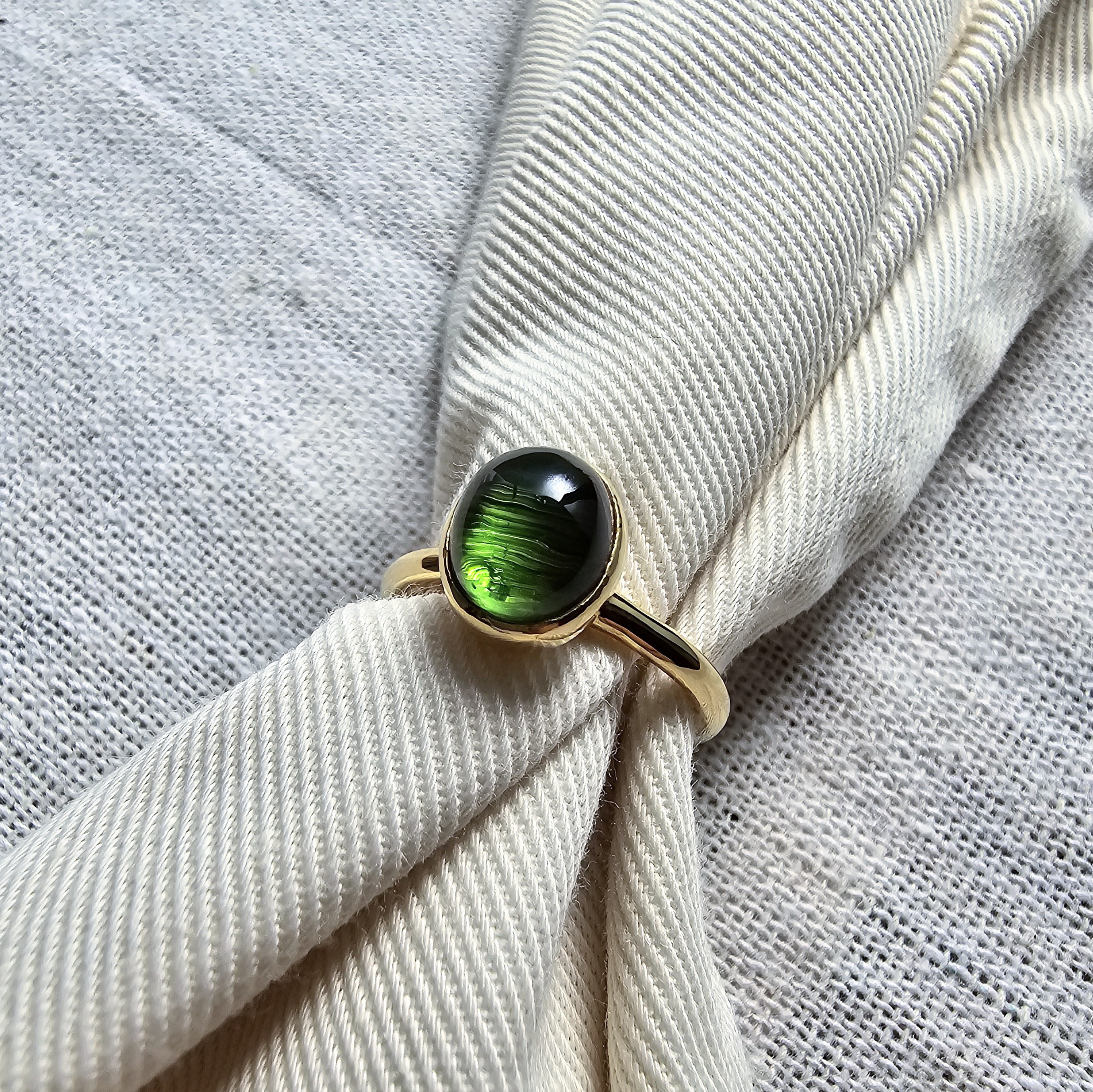 No.017    トルマリンキャッツアイリング