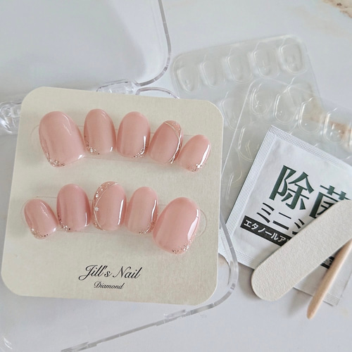 チュールブラウン シェルネイル/ 大人上品/ブライダルネイル/前撮り