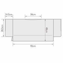【三河木綿】ショート丈の着物袖プルオーバー 総手縫い -鰹縞 KMPO293 12枚目の画像