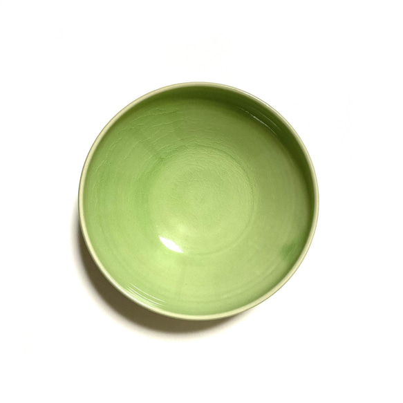 5寸鉢-緑- 3枚目の画像