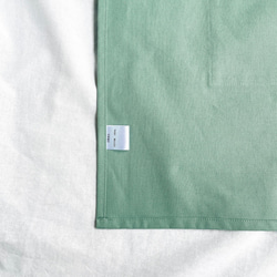 【くすみピンク】ひとりで着れるシンプルなキッズエプロン　子供エプロン　エプロンセット　三角巾　巾着袋 13枚目の画像