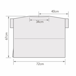 【三河木綿】横づかいの幅広プルオーバー 袖付き -紺に辛子と茶のストライプ  POW227 10枚目の画像