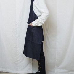 Classic Long Apron denimデニムロングエプロン 3枚目の画像