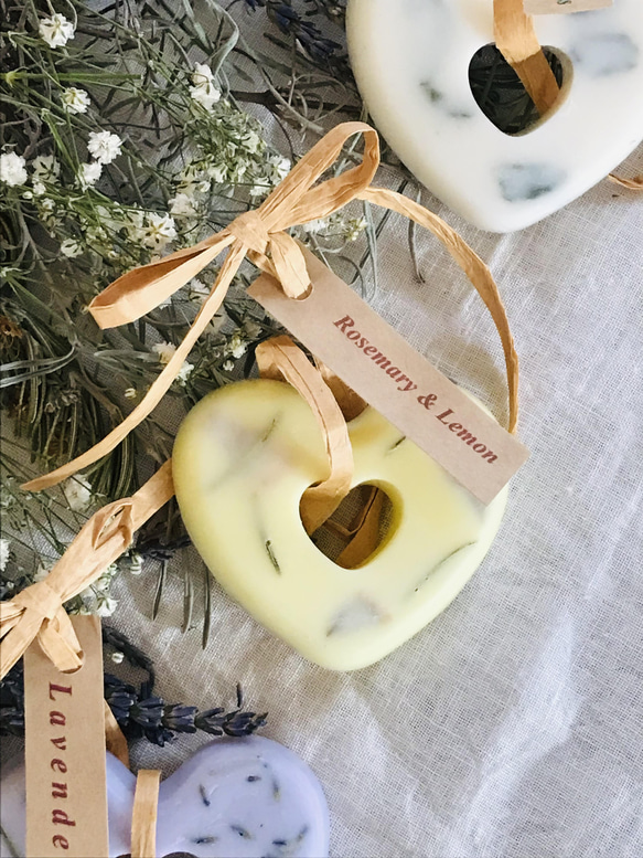 ❤️キャンドル　ワックス　アロマセラピー　香り　ローズマリーの香り ボタニカルアロマワックスサシェ ～ローズマリー＆レモンの香り