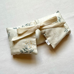 米ぬか玄米カイロ温活(795)肩こりさん用アートフラワーよもぎorローズマリー 米ぬか玄米カイロアートフラワーBlack北欧調よもぎorローズマリー入り