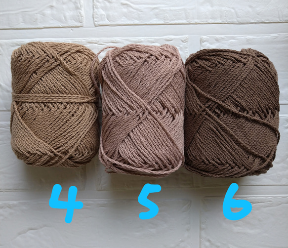 選べる１２色☆コットンのベレー帽　手編み　模様編み 8枚目の画像
