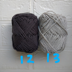 選べる１２色☆コットンのベレー帽　手編み　模様編み 12枚目の画像