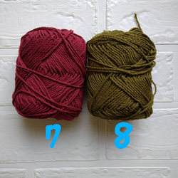 選べる１２色☆コットンのベレー帽　手編み　模様編み 9枚目の画像