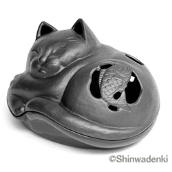 南部鉄器 置物 アロマ 香炉 蚊遣り 猫 日本製 6枚目の画像
