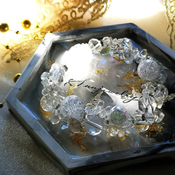 再販 ☪︎⋆ ☪︎⋆潤い艶めく水晶 のブレスレット♕sunjewelryブレスレット 3枚目の画像