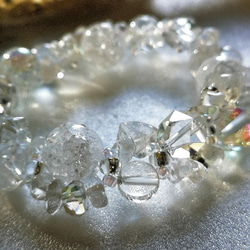再販 ☪︎⋆ ☪︎⋆潤い艶めく水晶 のブレスレット♕sunjewelryブレスレット 4枚目の画像