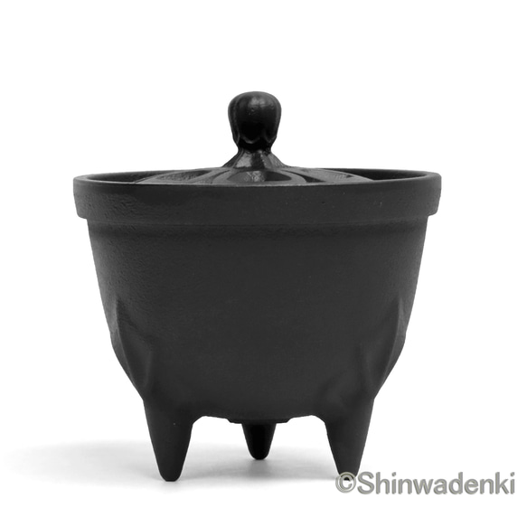 南部鉄器 アロマ 香炉 花びら（黒） 日本製 9枚目の画像