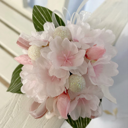桜のコサージュ　マグネット式 2枚目の画像