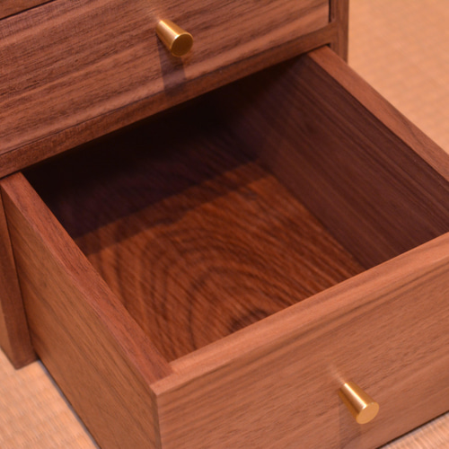 受注生産 職人手作り 小引き出し 収納BOX 卓上収納 無垢材