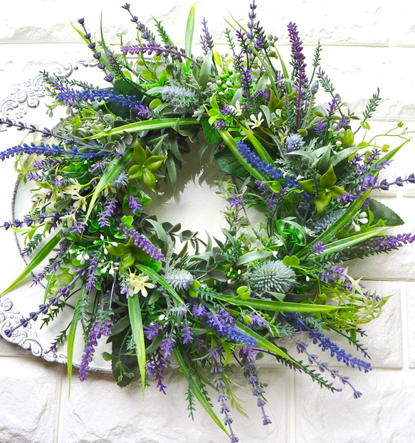 しめ縄風リース ラベンダー しめ縄風リース ラベンダー しめ縄風リース