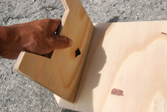 《plywood》ミニテーブル・キャンプテーブル・ローテーブル・おしゃれ　手作り　木製 11枚目の画像
