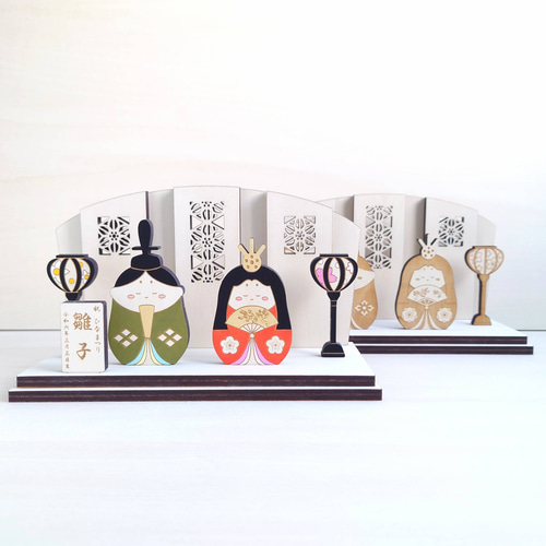 箱なし：木工職人のひな人形】 桃の節句 ひな祭り お雛様 雛人形