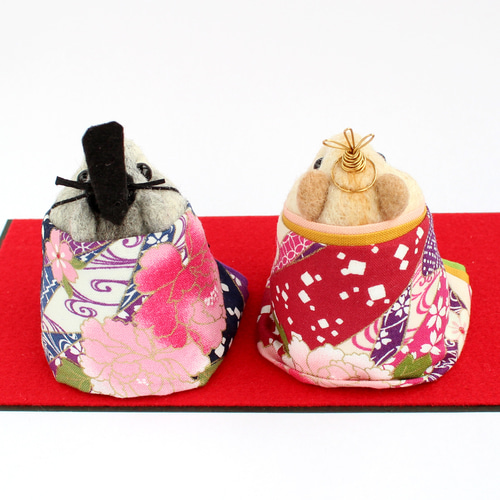 ハムスターのおひなさま【ジャンガリアン/ひな祭り/雛人形】 羊毛