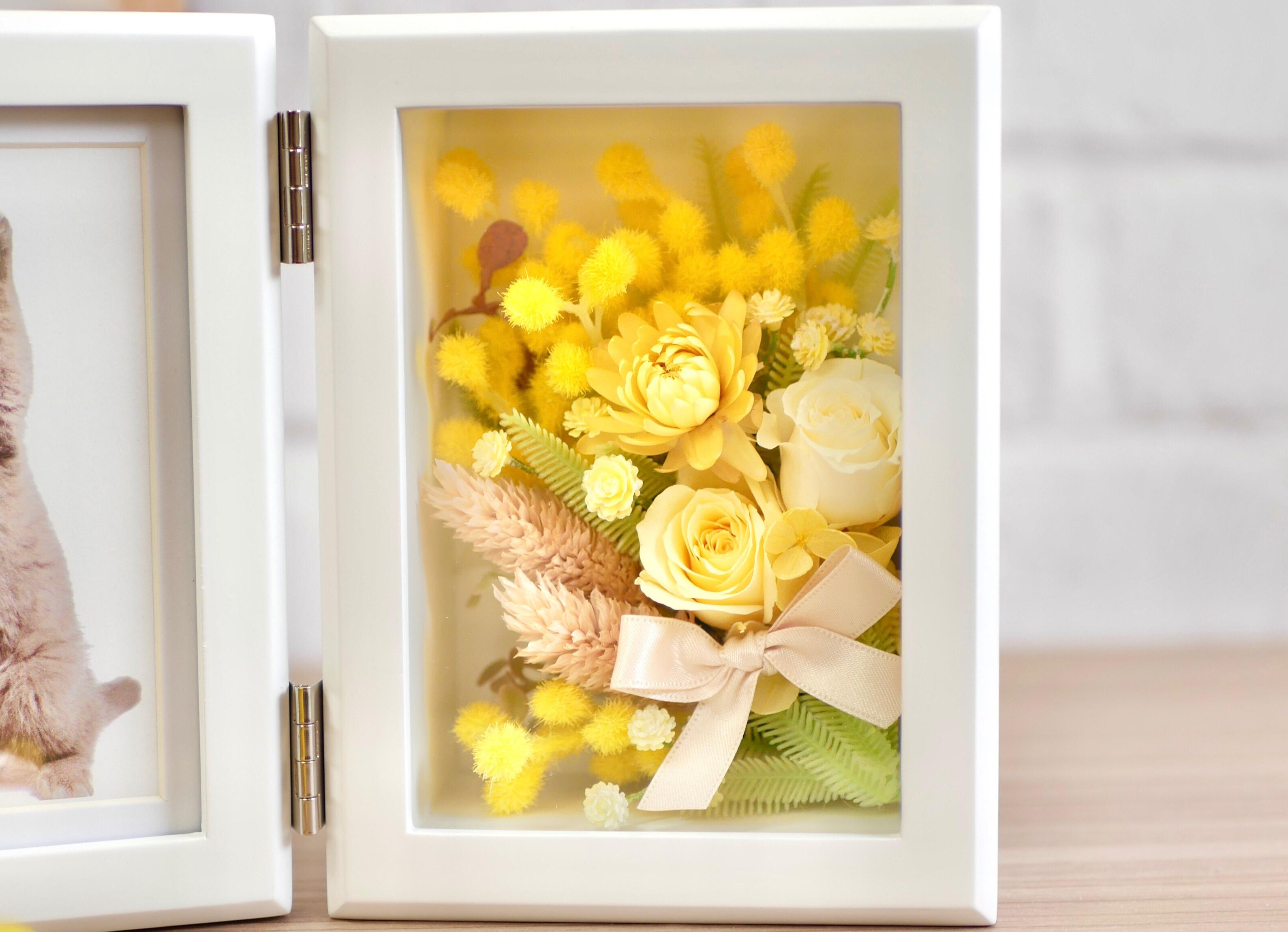幸せのミモザ✳︎Ｌ版フォトフレーム