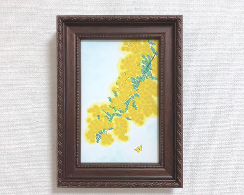 展示《ミモザ》 絵画 Blancheur art 通販 11191604｜Creema(クリーマ)