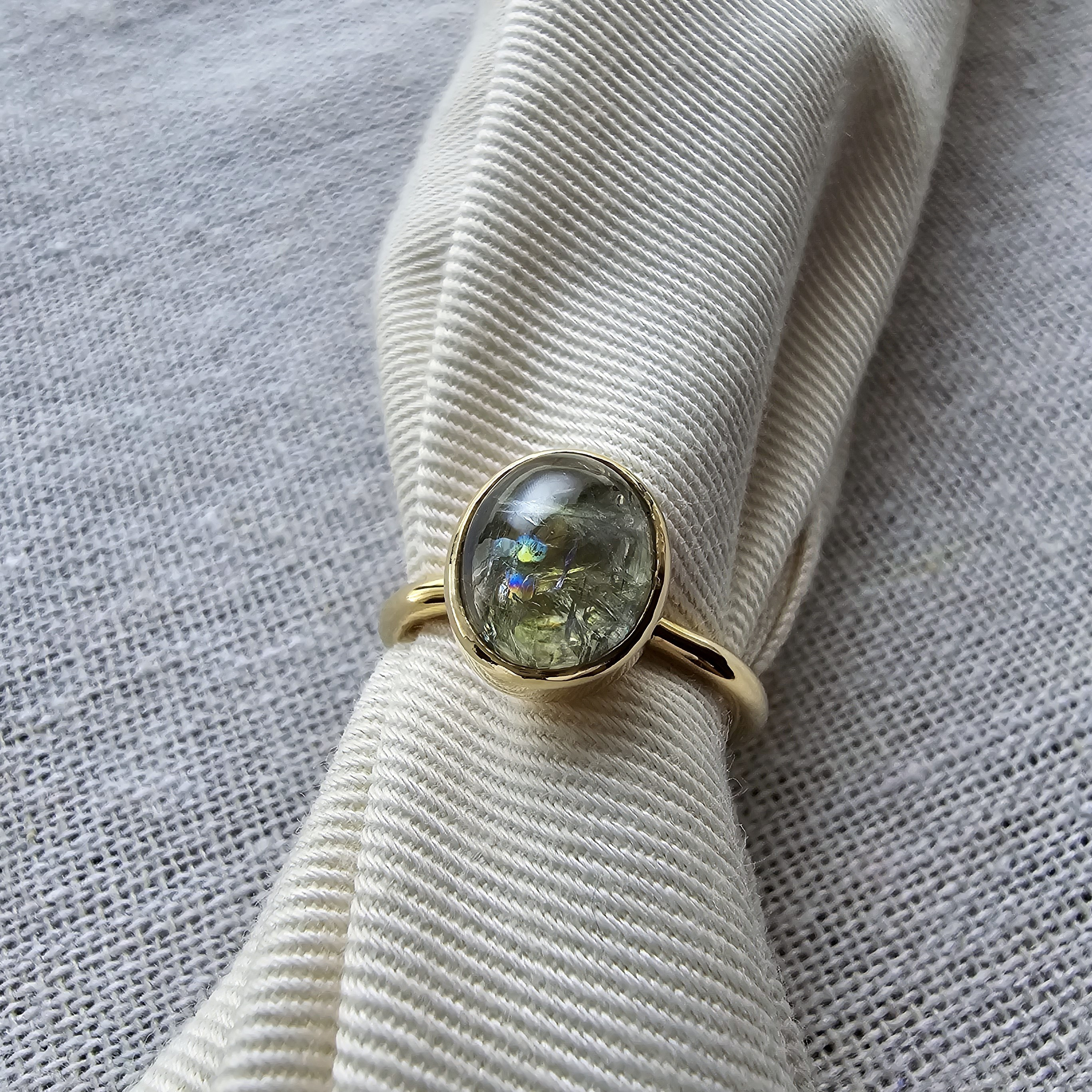 No.072    グリーンゾイサイトリング