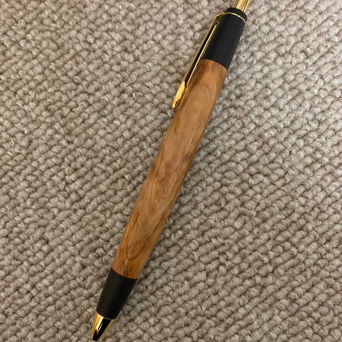 新品•未使用】野原工芸似シャーペン越前杉火炎杢ボナンペン