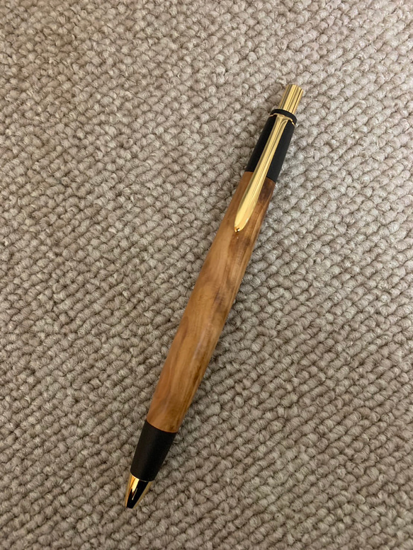 ★大人気商品★ 越前杉瘤 ペン 木軸 ボールペンorシャープペンシル 極上火炎杢 文房具・ステーショナリー