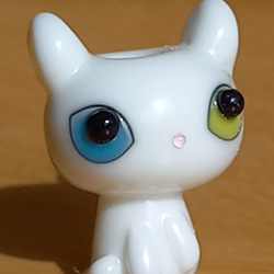 とんぼ玉の白猫(オッドアイ) B 1枚目の画像